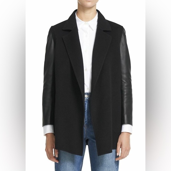 NWT Cashmere & Wool Leather Jacket 🖤 - Picture 1 of 14